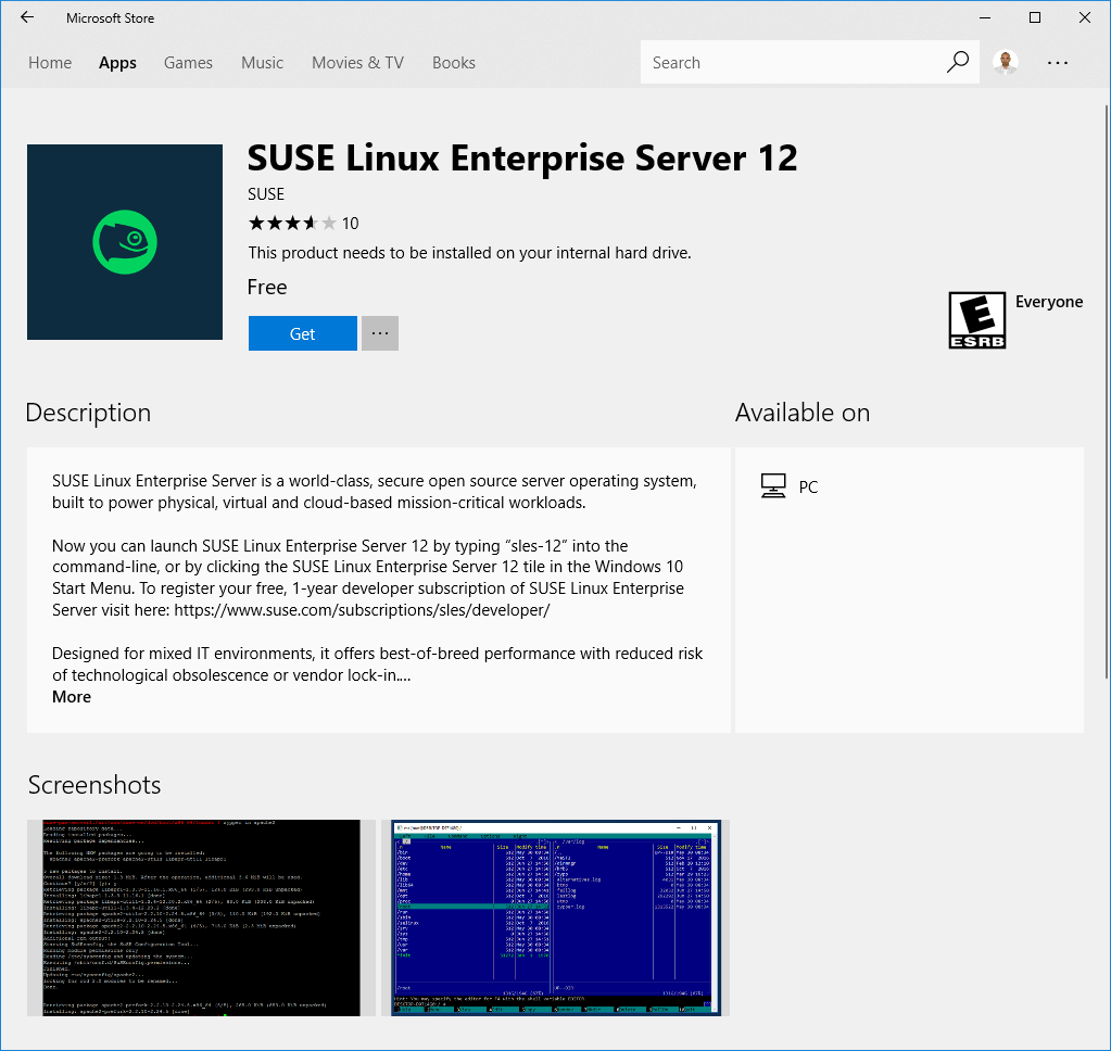 Suse linux enterprise server
