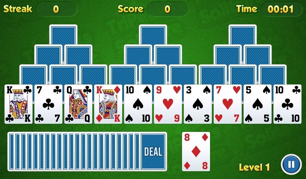 Free tripeaks solitaire without downloading